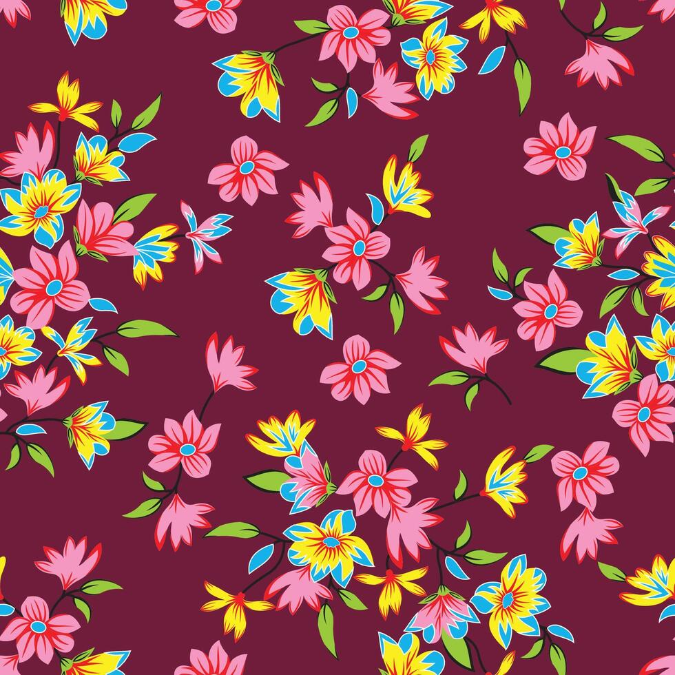 Seamless pattern art, textile background, wallpaper, tiles vector