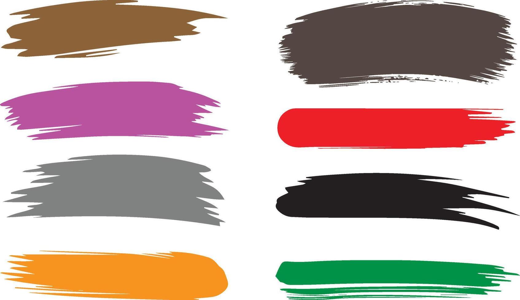 Colorful brush strokes art illustration vector