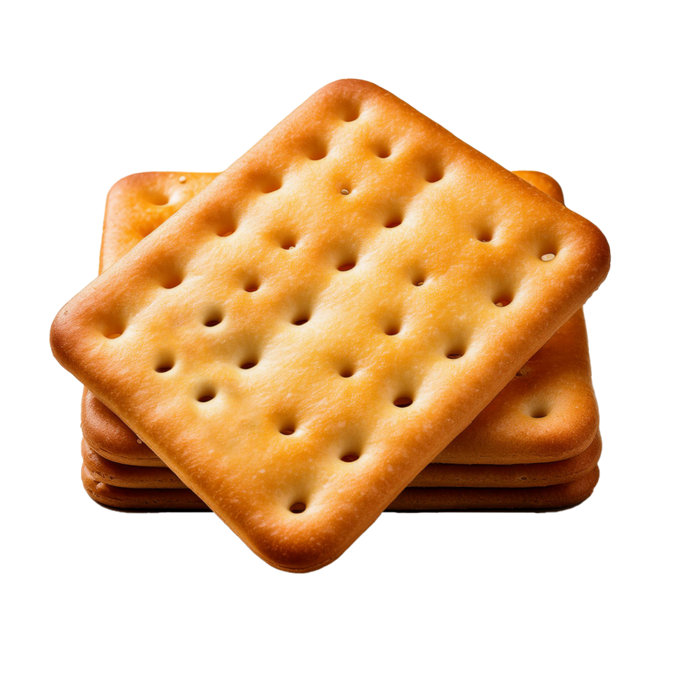 a picture of crackers on isolated background png