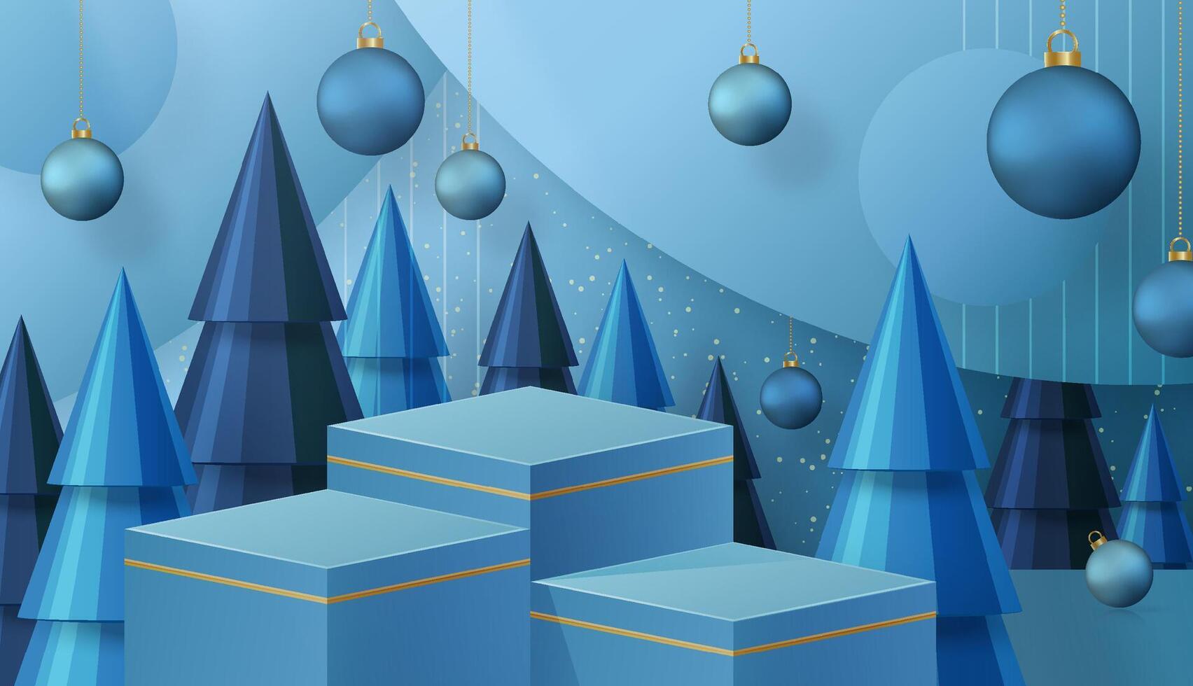 3d Podium round stage style, for Merry Christmas and happy new year and festivals or greeting festival vector