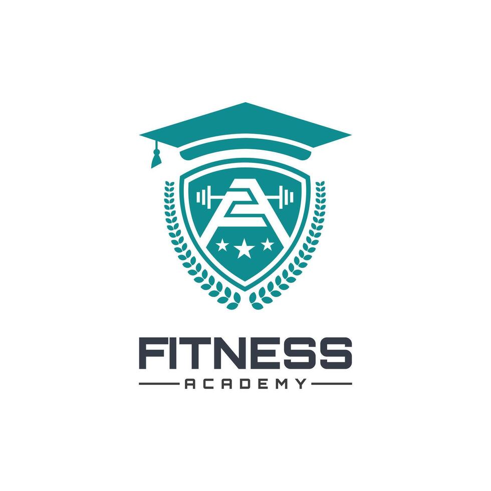 Fitness academy Logo vector