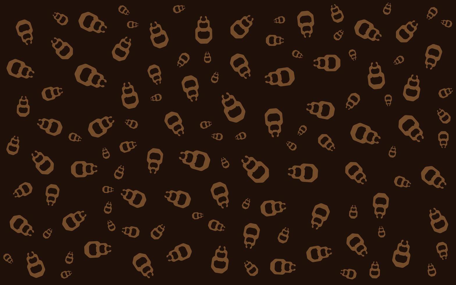 Chocolate Colors Memphis Pattern Abstract Background vector