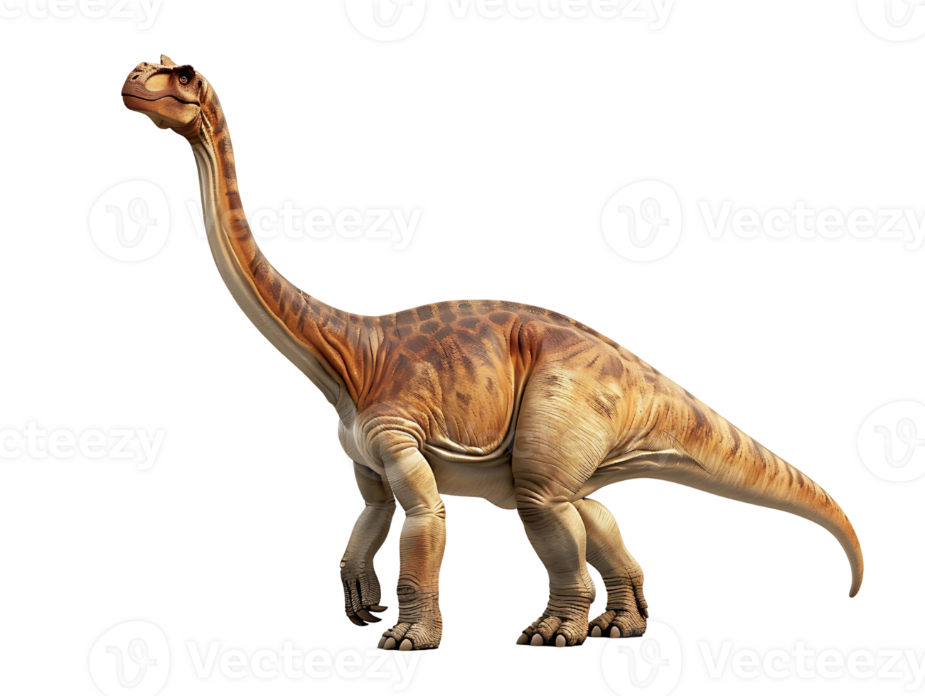 High Quality Brachiosaurus Dinosaur Isolated on Transparent Background for Paleontology Projects png