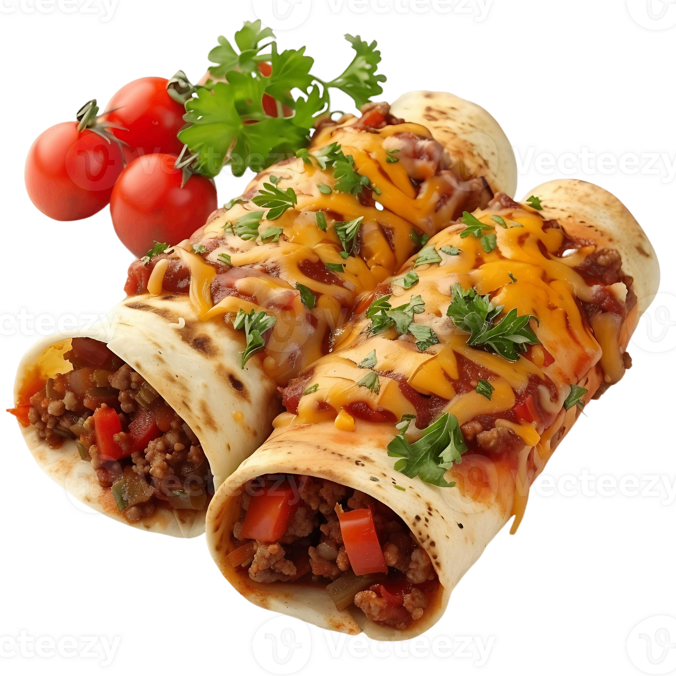 enchiladas Isolated on Transparent Background Ready for Use png