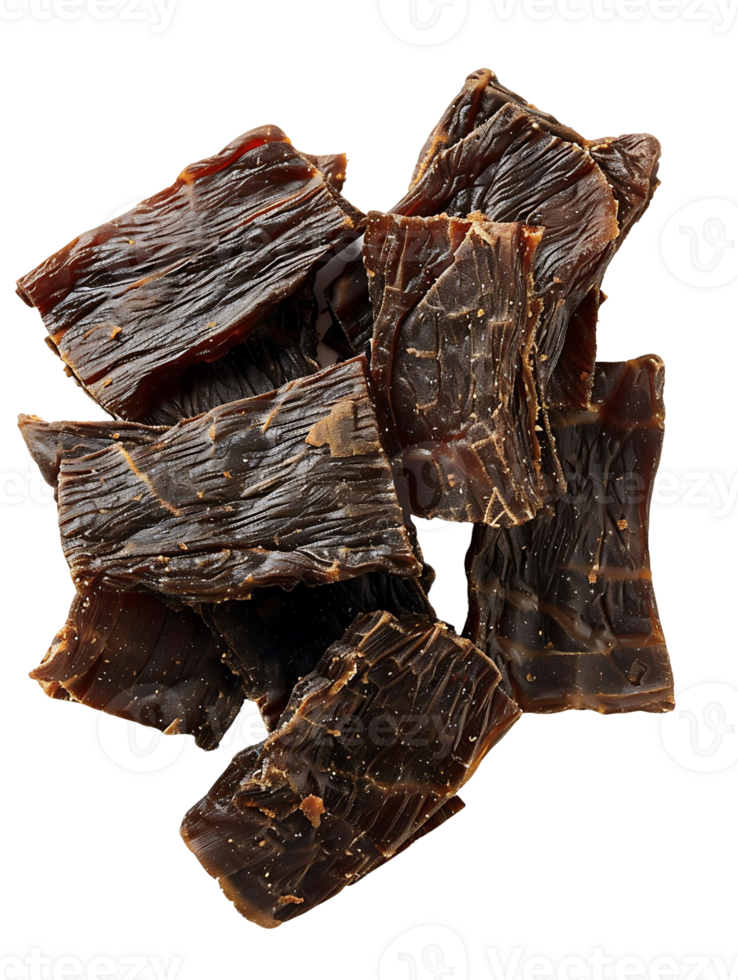 Realistic Beef Jerky Isolated on Transparent Background for Digital Art Projects png