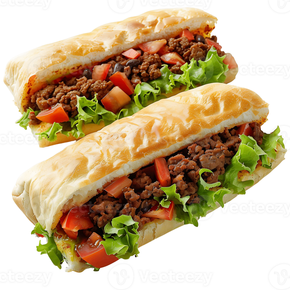 High Quality Mexican Tortas Isolated on transparent Background png