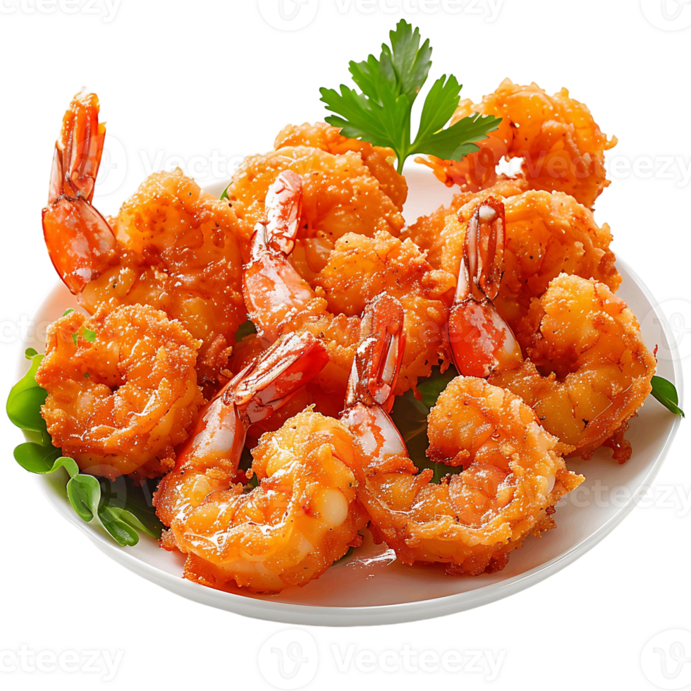 Premium Butterfly Shrimps or Fried Prawns That Look Delicious Isolated on Transparent Background for Graphic Design png
