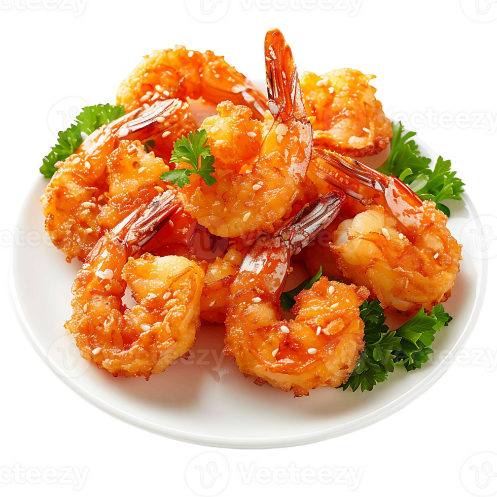 Butterfly Shrimps or Fried Prawns That Look Delicious Isolated on Transparent Background Perfect for Recipe Blogs png