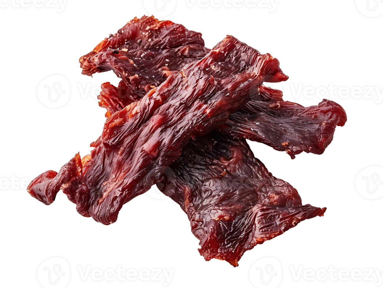Stunning Beef Jerky Isolated on Transparent Background for Visual Effects png