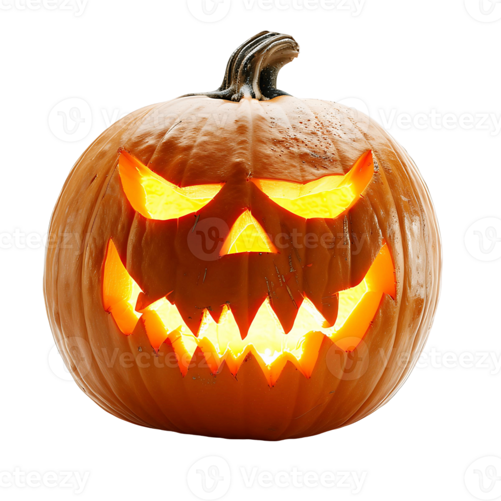 Halloween Pumpkin Isolated on Transparent Background for Designers png