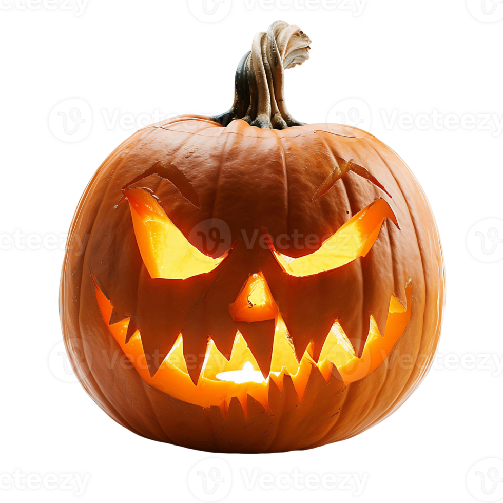 Halloween Pumpkin Isolated on Transparent Background for Creative Projects png