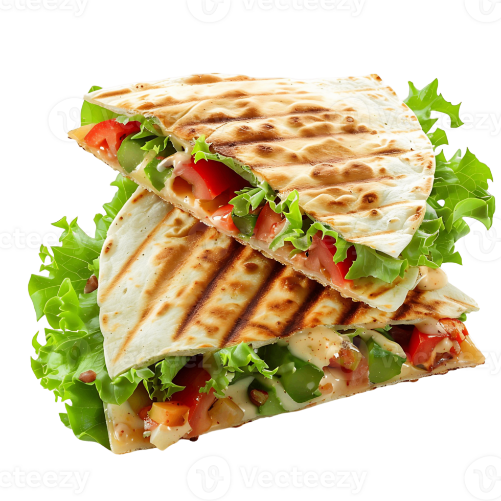 Quesadilla Isolated on Transparent Background for Designers png