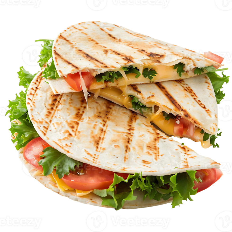 Quesadilla Isolated on Transparent Background for Animations png