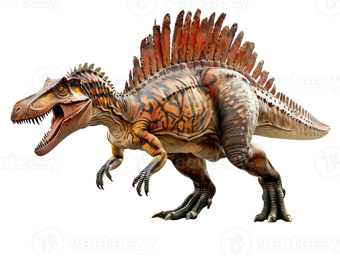 Premium Spinosaurus Dinosaur Isolated on Transparent Background for Graphic Design png