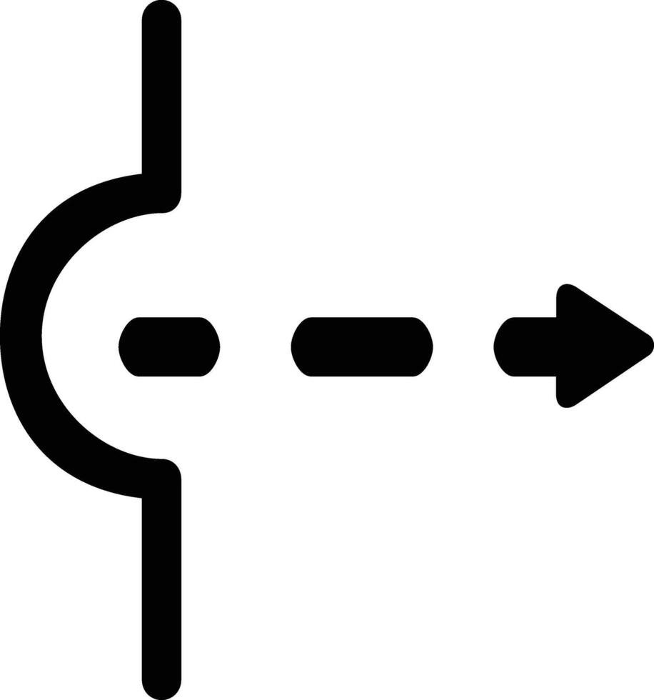Rounded Filled Arrow Icon vector