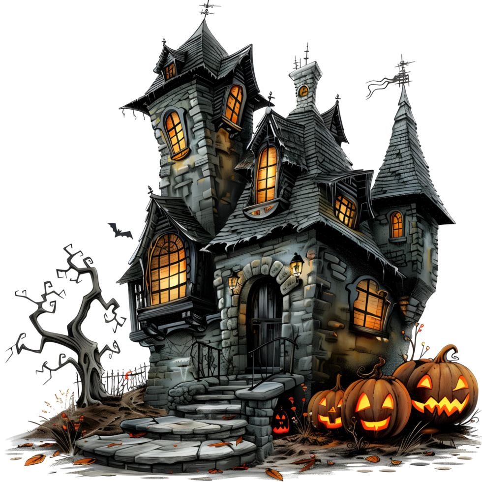 Halloween Haunted Houes png