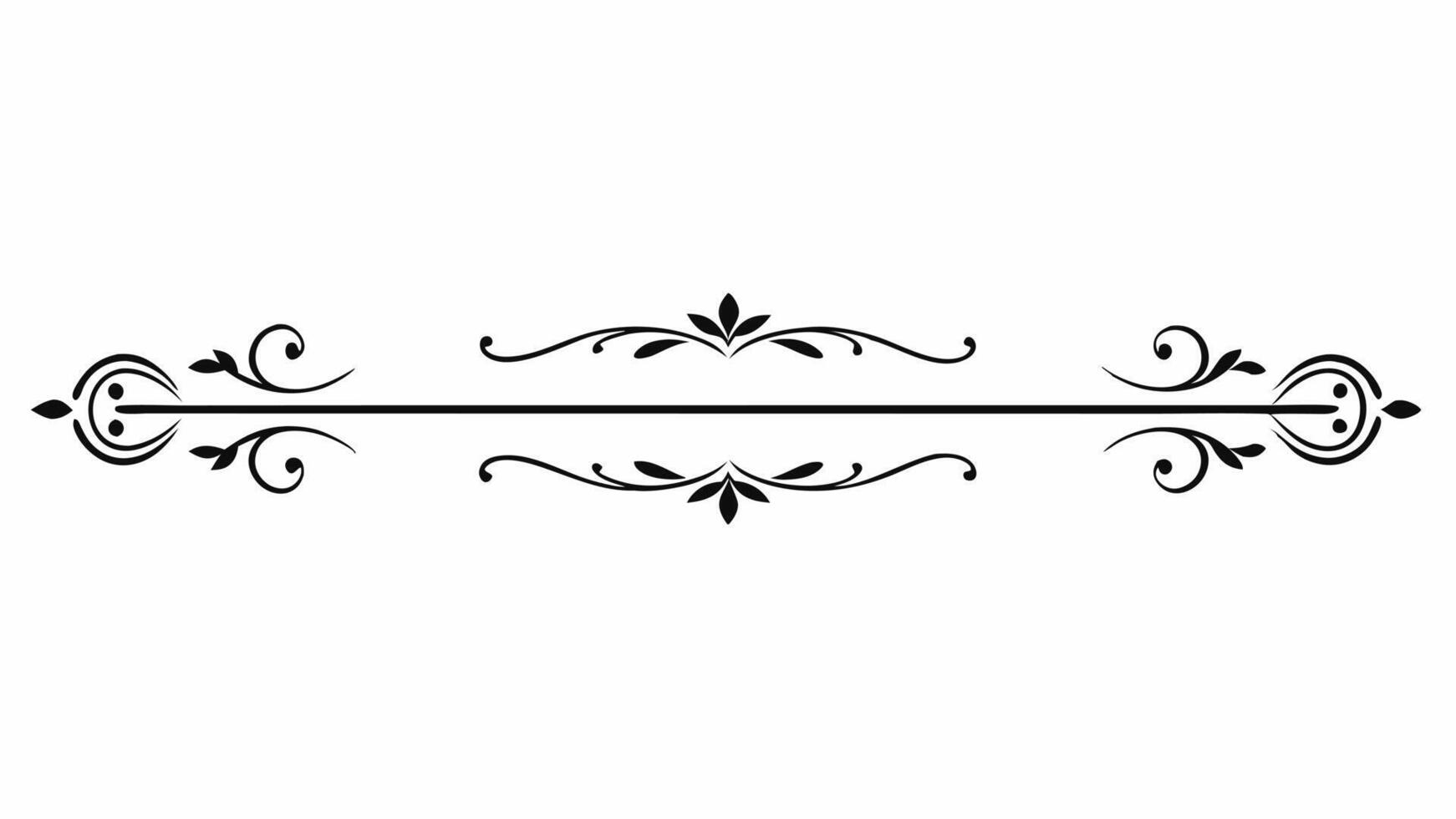 a black and white design with a scroll and scroll vector