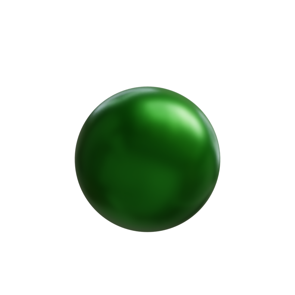 a green christmas ball with a snowflake png