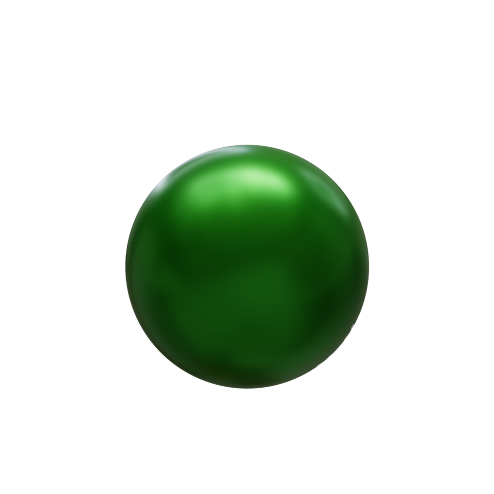 a green christmas ball with a snowflake png