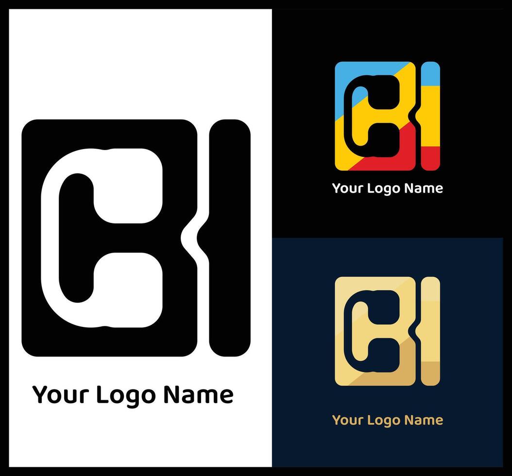 B letter logo with dynamic abstract design vector