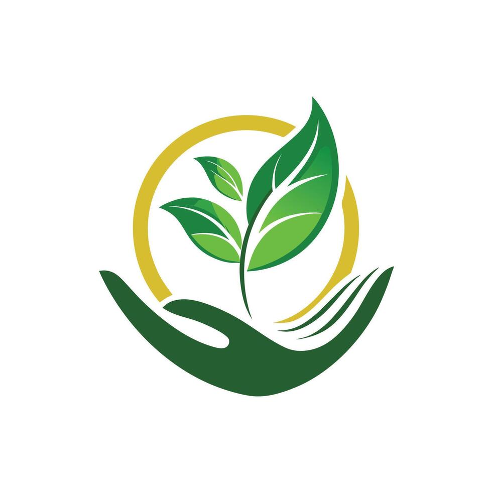 Leaf logo template. Ecology flat Icon Illustration Brand Identity. Isolated and flat illustration vector