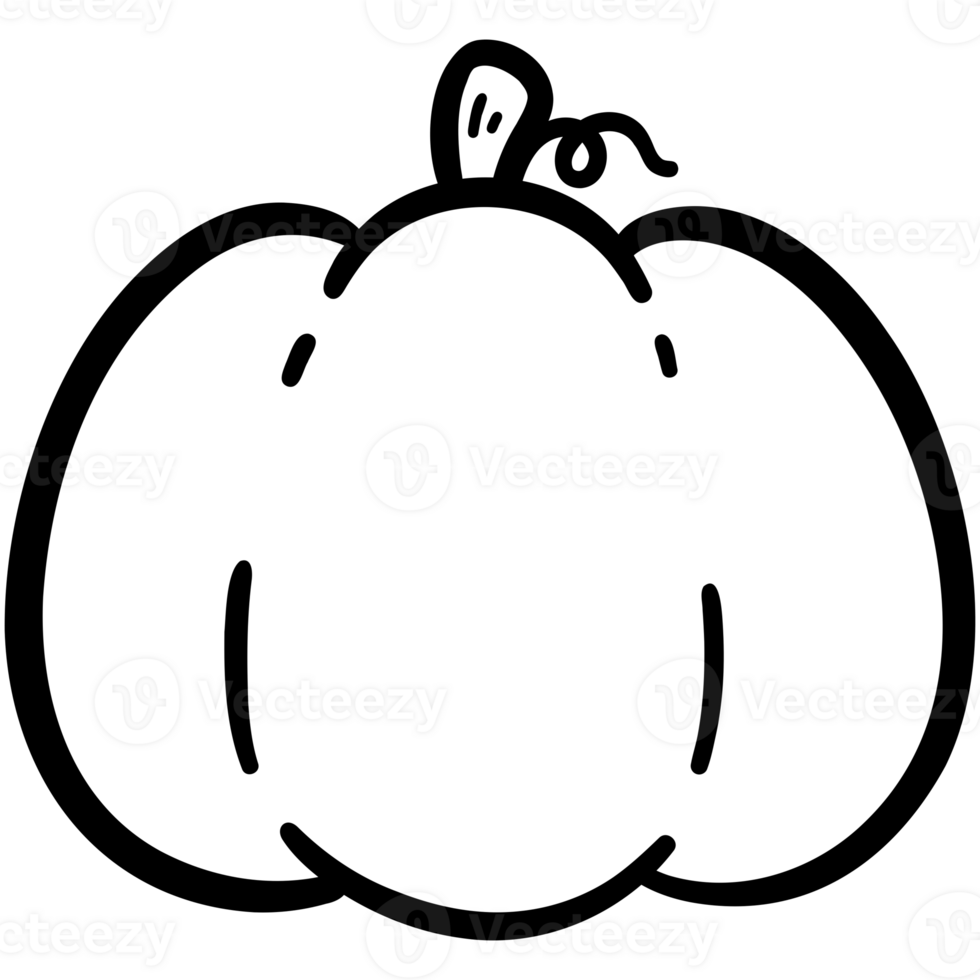 Small pumpkin doodle png