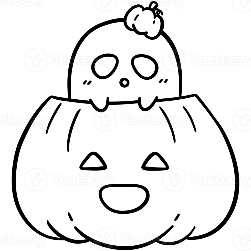 Baby Casper with pumpkin png