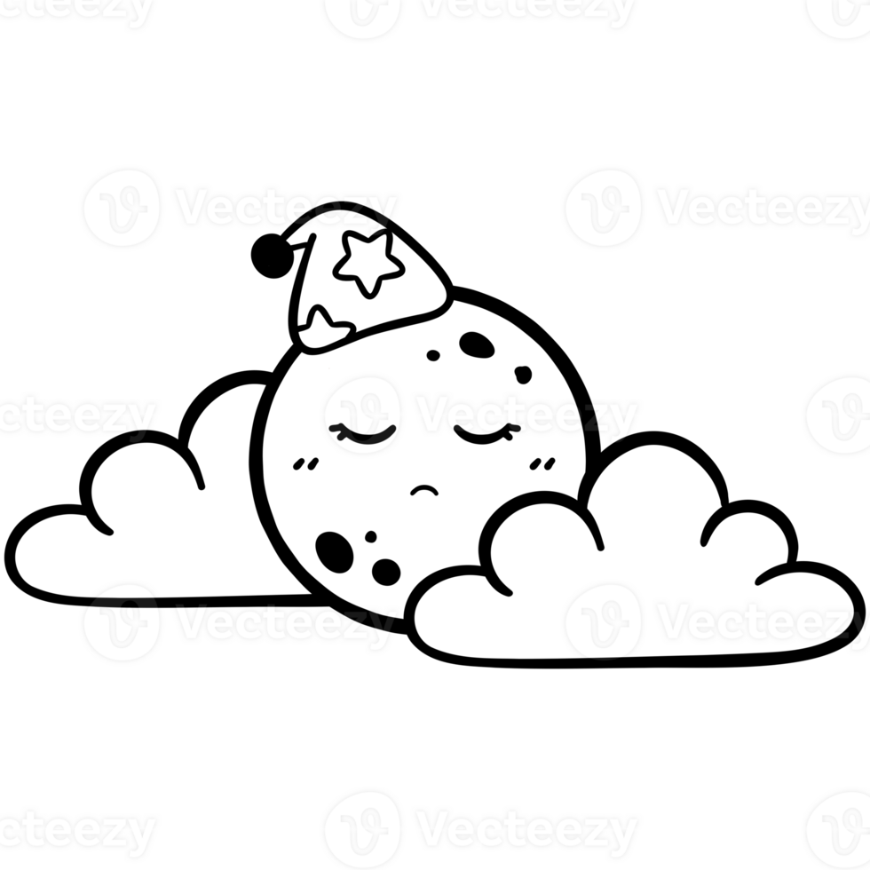 Full moon and cloud png