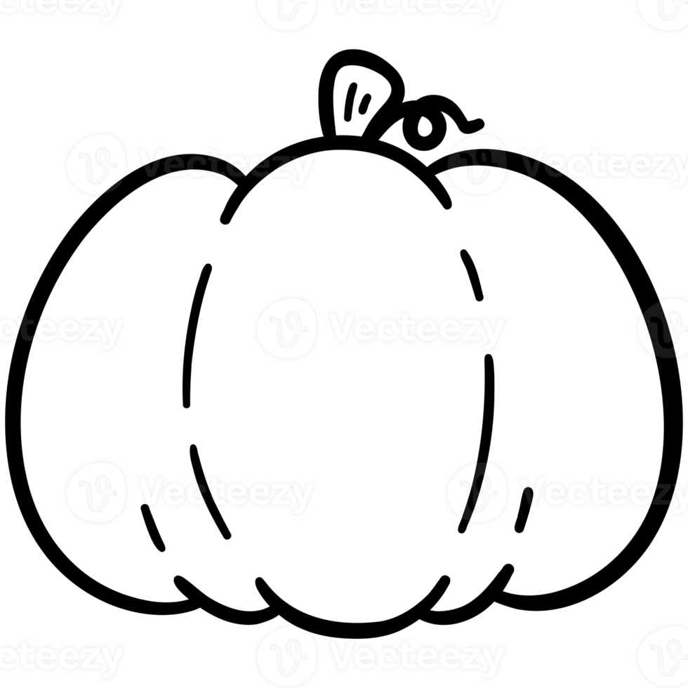 Halloween pumpkin doodle png