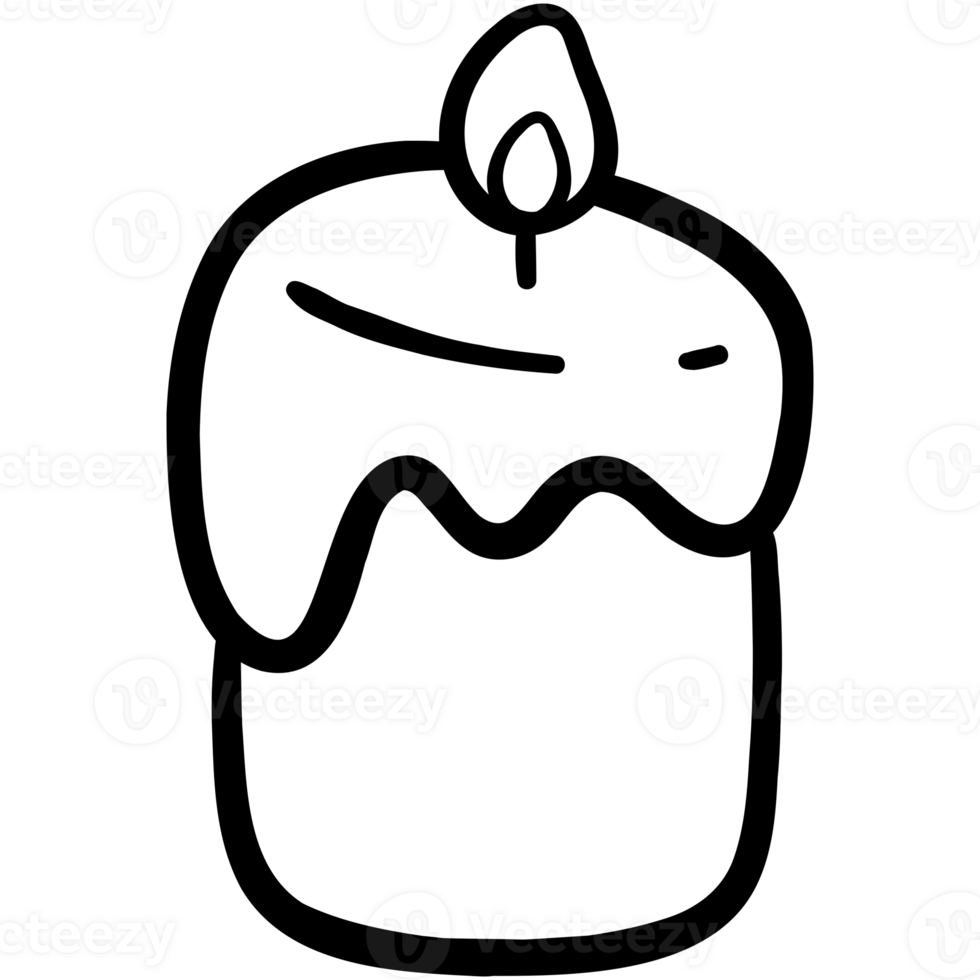 Lighting candle doodle png