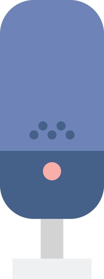 A blue computer monitor with a red button vector