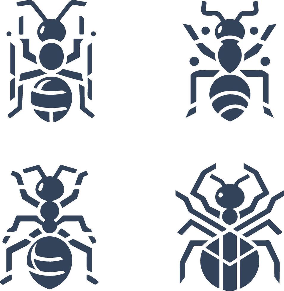 Ant logos collection vector