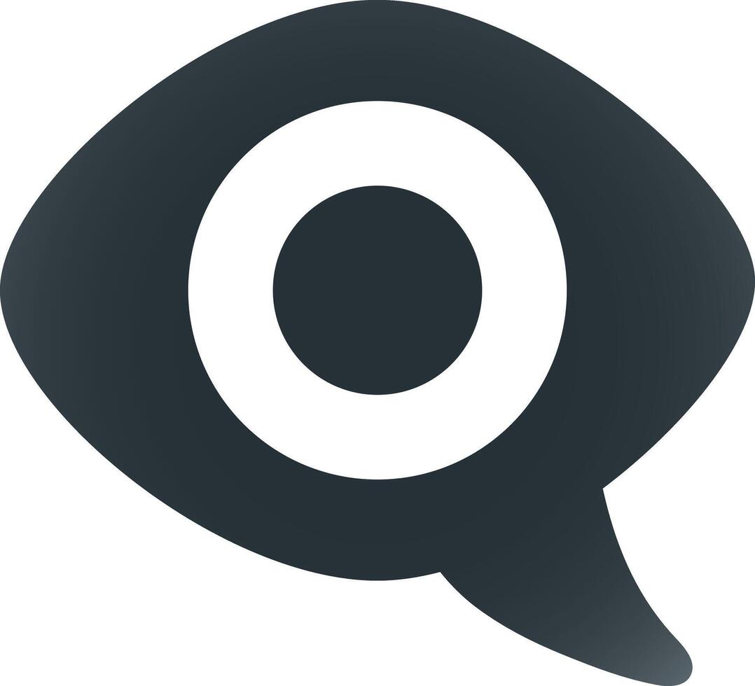 The eye icon on a white background vector