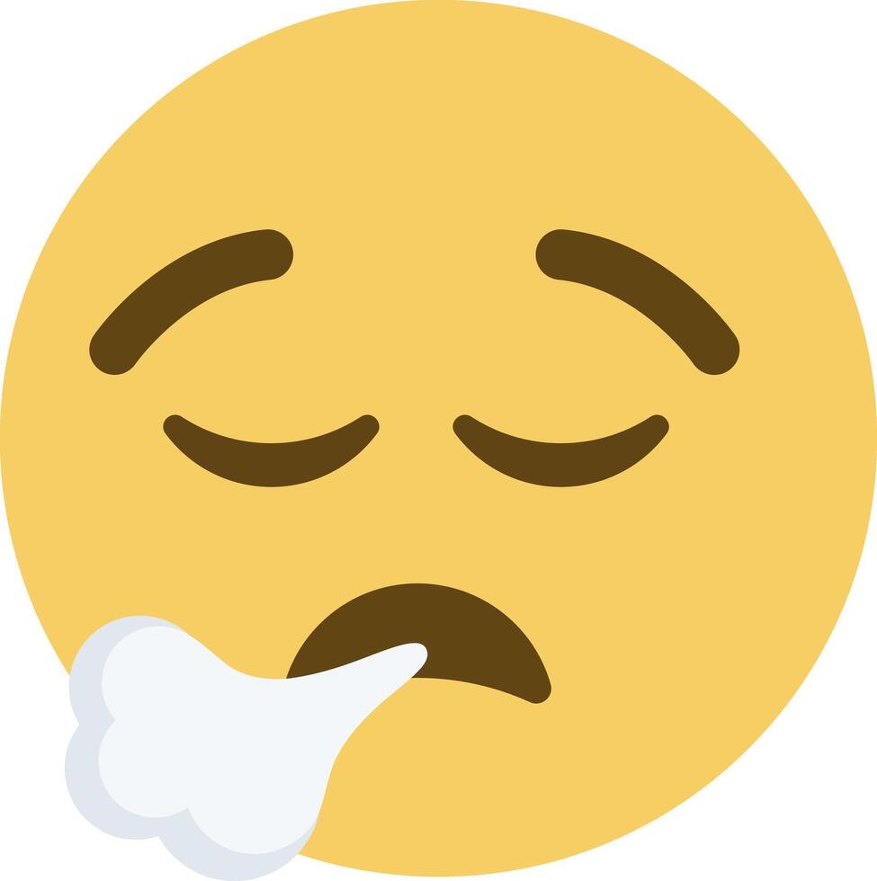 Sore throat emoji vector