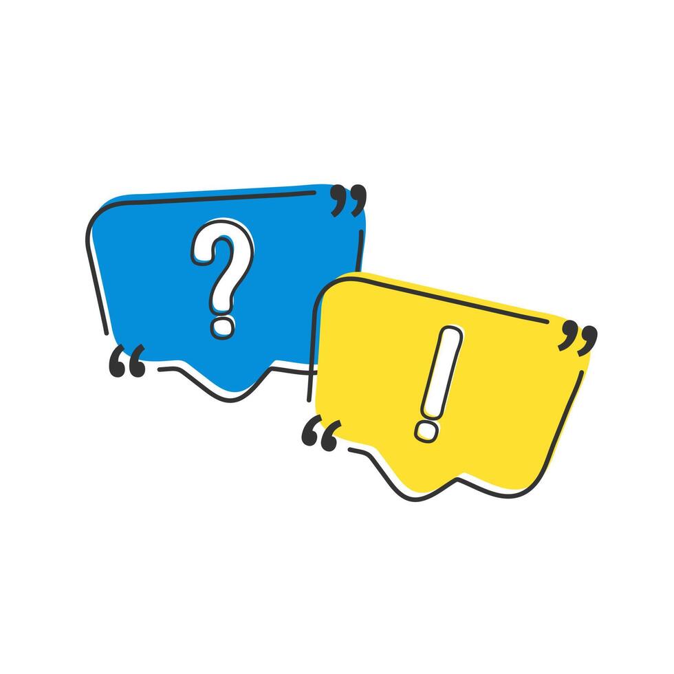 Question mark speech bubble icon illustration vector