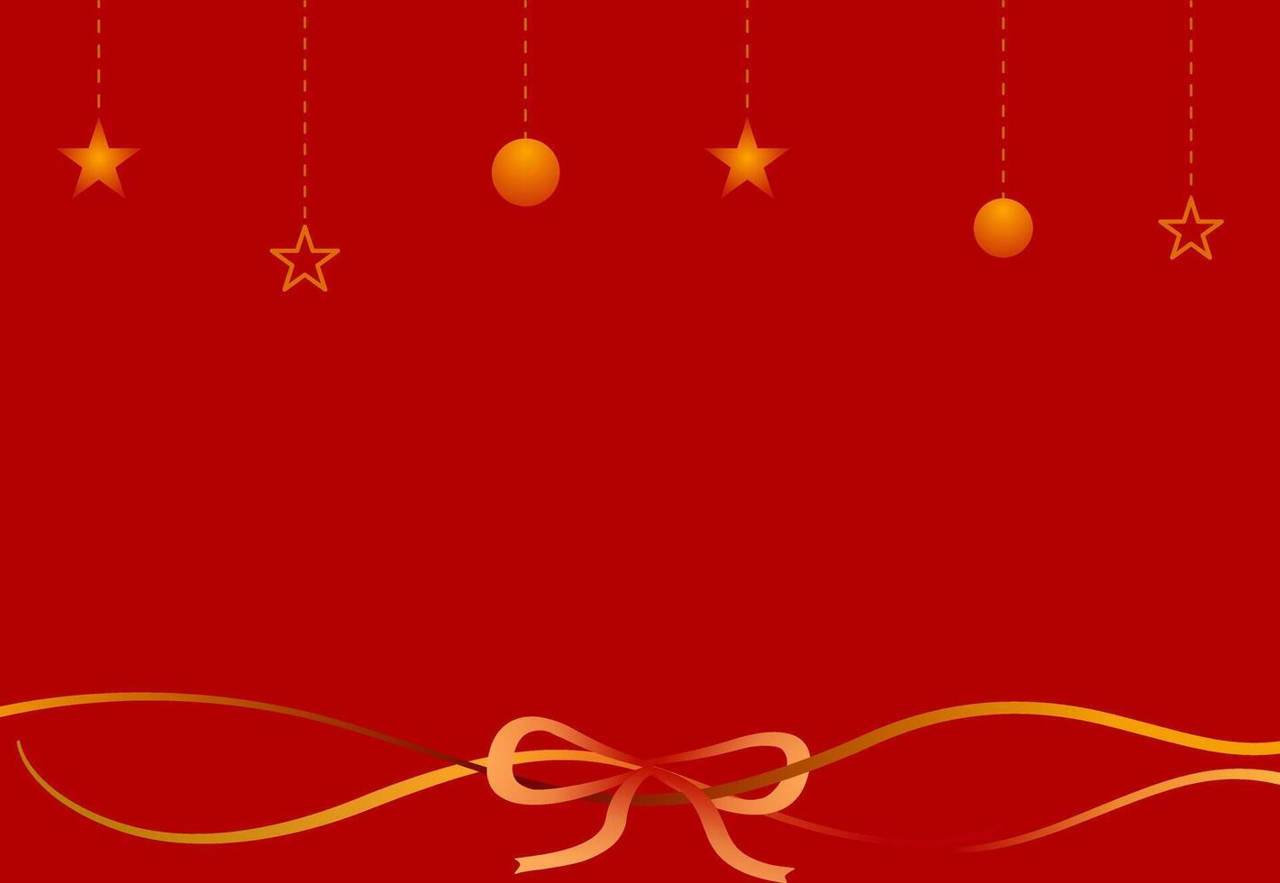 Christmas theme background with gradient ribbon decoration for using as background, banner, greeting card vector