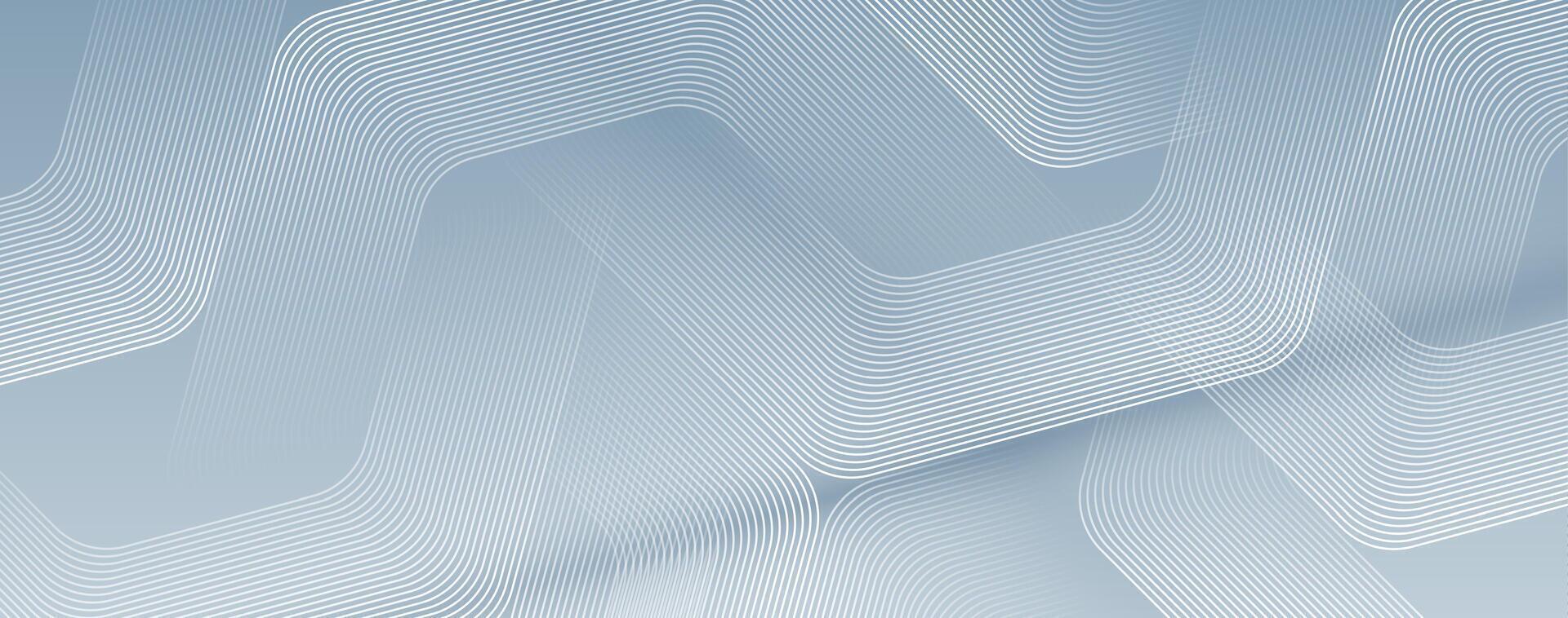 Abstract blue and white lines on a light background vector