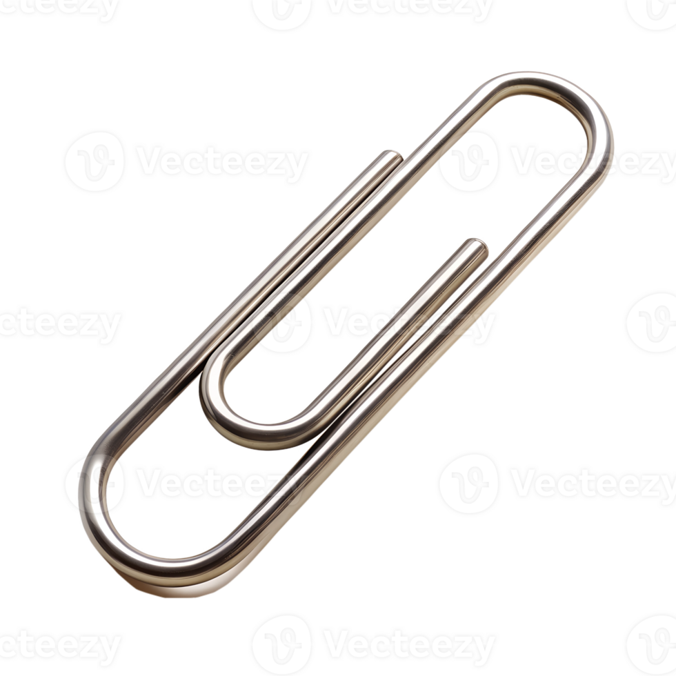 paper clip isolate on transparency background png