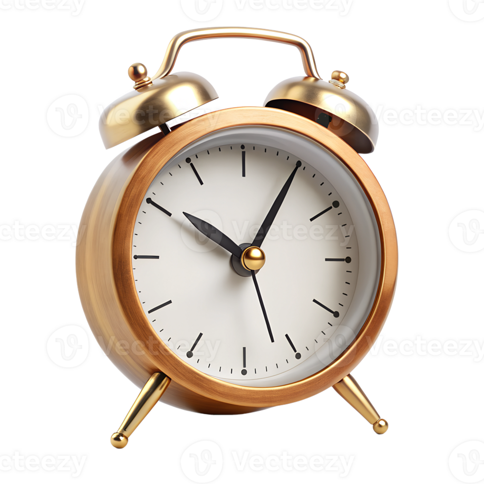 Table clock isolate on transparency background png