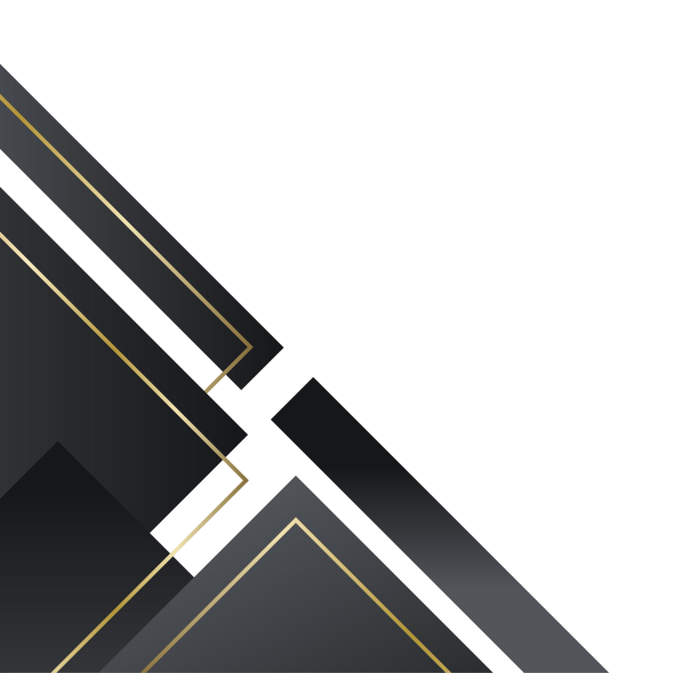 Abstract geometric corner border png