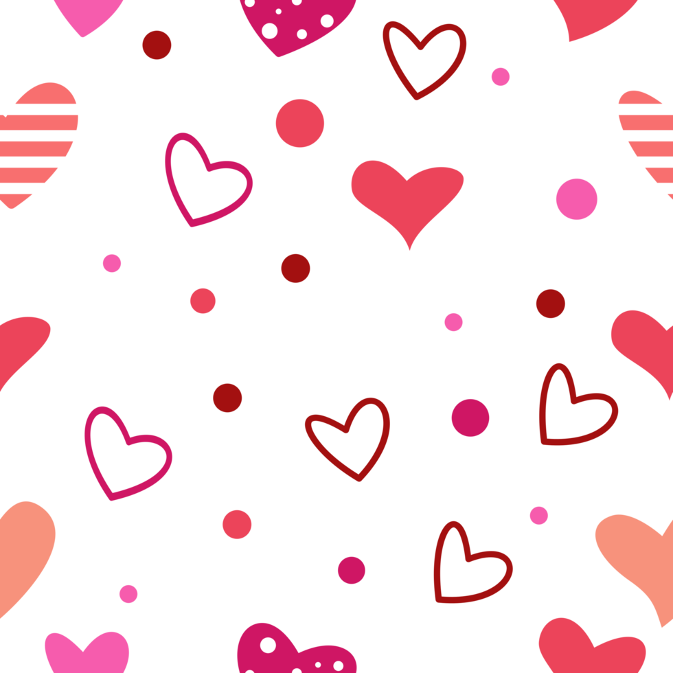 Pink heart seamless pattern abstract repetition png