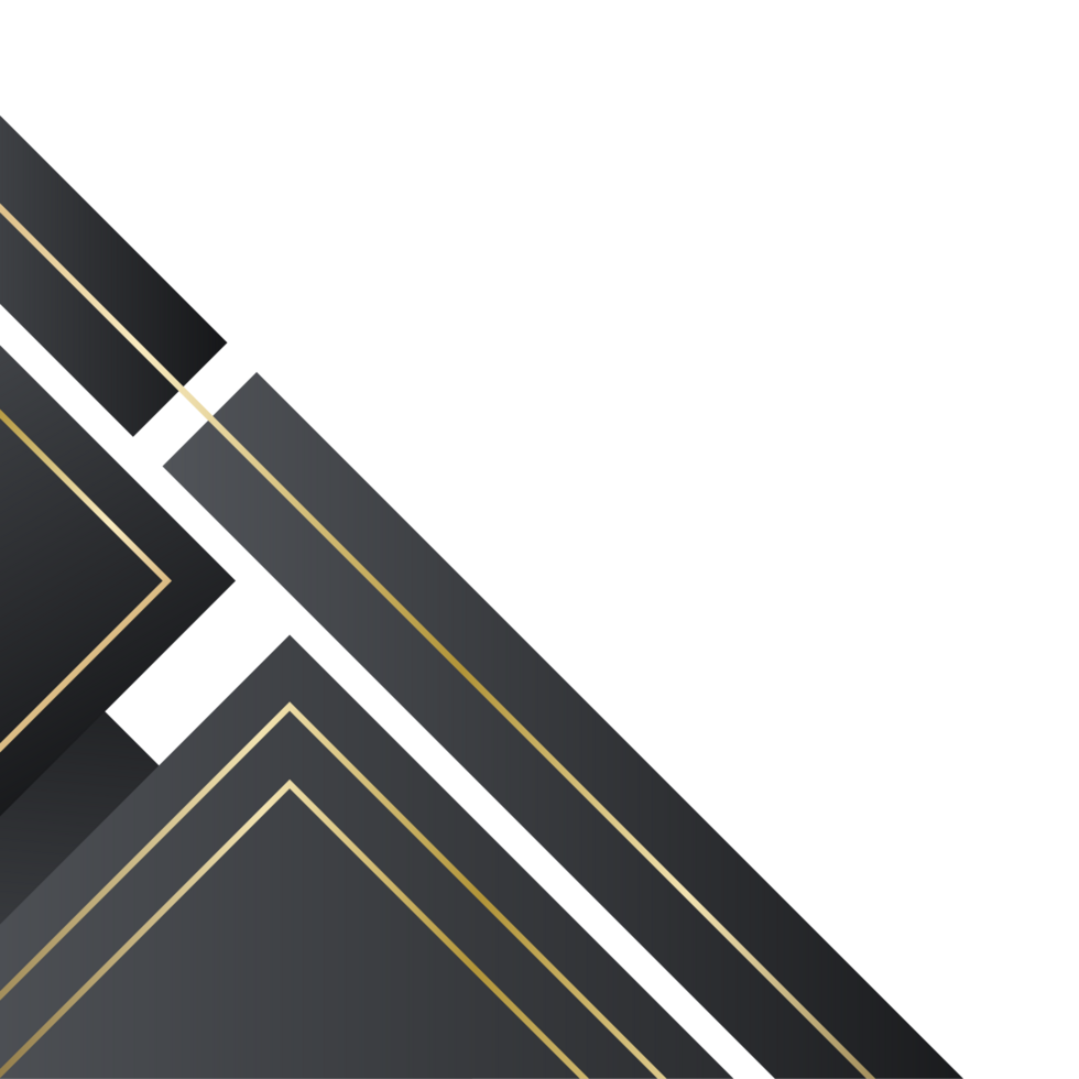 Gold and black decorative border png