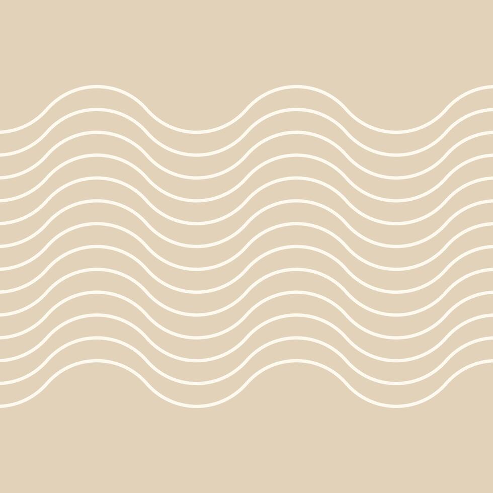 Dynamic waves abstract fluidity light brown background vector