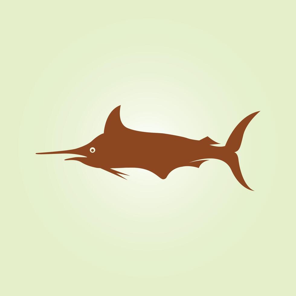 Marlin fish trendy artwork lovely abstract illustration colorful useful design vector