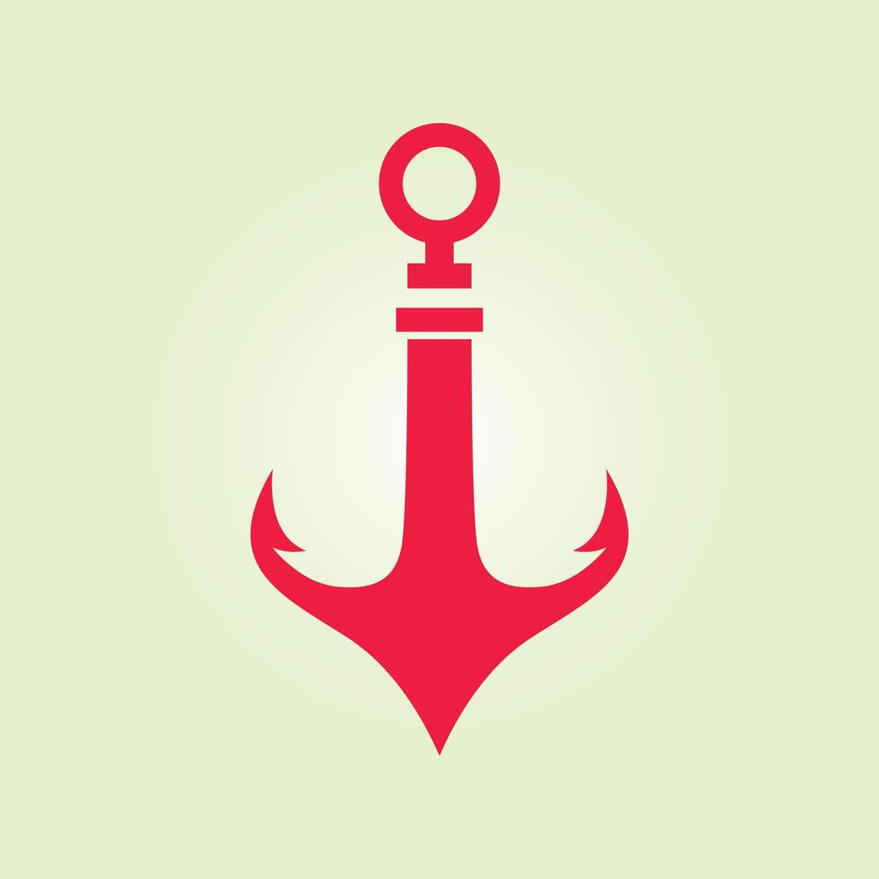 Anchor trendy artwork gorgeous abstract illustration colorful useful design vector