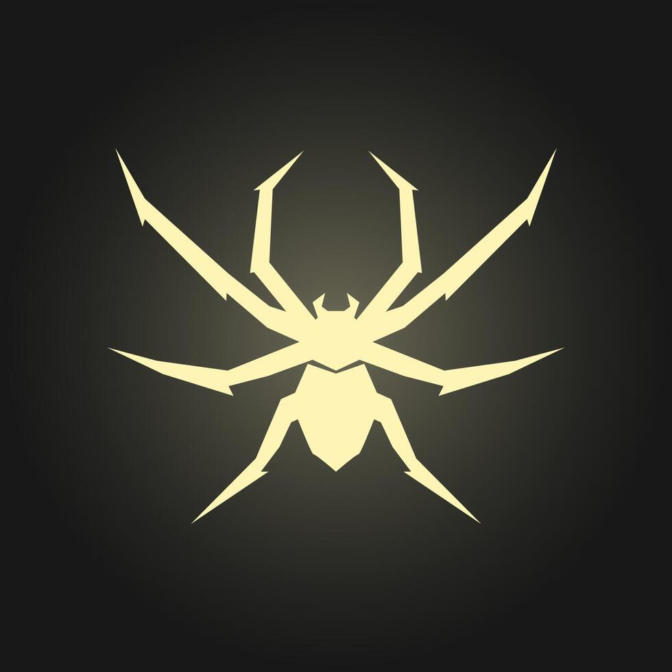 Spider trendy artwork awesome abstract illustration colorful useful design vector