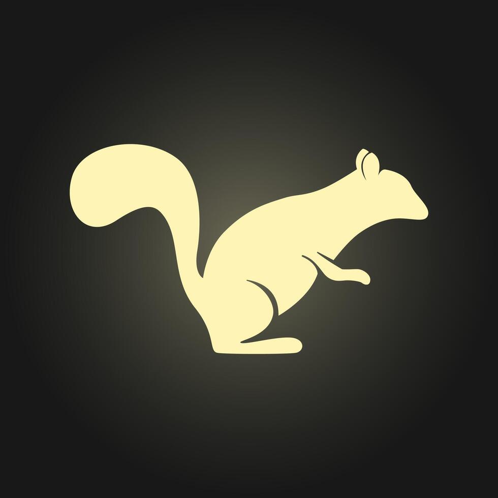 Squirrel trendy artwork awesome abstract illustration colorful useful design vector