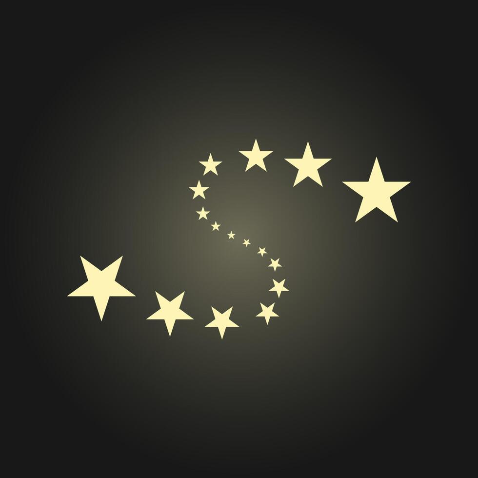 Stars trendy artwork awesome abstract illustration colorful useful design vector