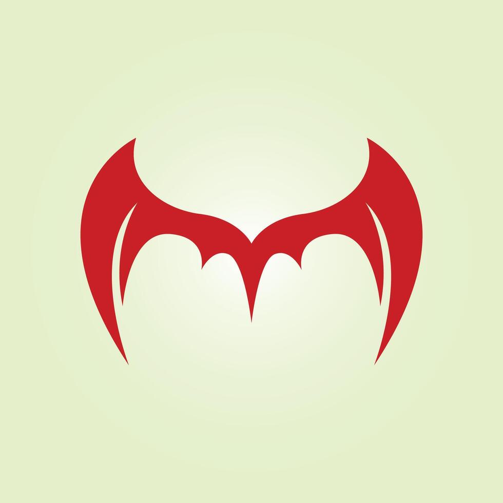 Wing bat trendy artwork beautiful abstract illustration colorful useful design vector