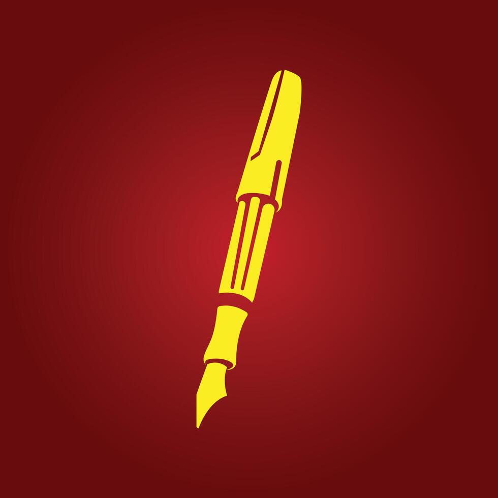 Pen trendy artwork incredible abstract illustration colorful useful design vector